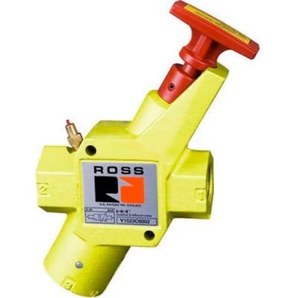 Ross Controls ROSS® Manual Pneumatic Lockout Valve YD1523C6002, 1" BSPP YD1523C6002